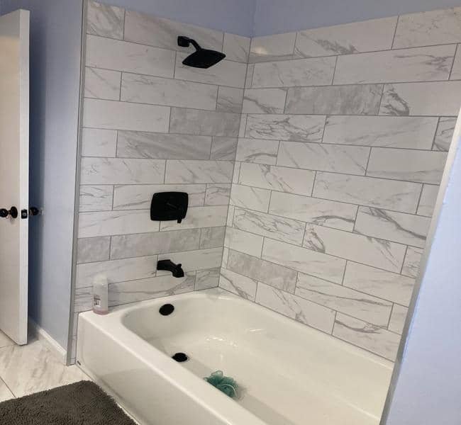 Custom tile shower installation in Maryland