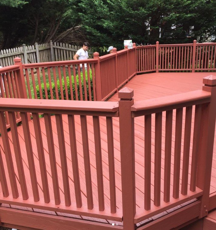 Deck work completed for a homeowner in Maryland